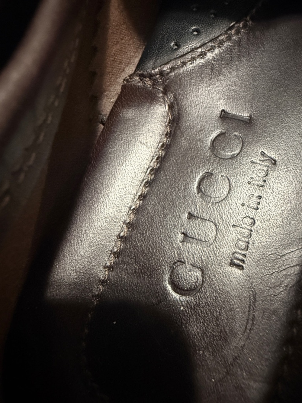 Women’s Horsebit Gucci Brown Loafers - Picture 3 of 4